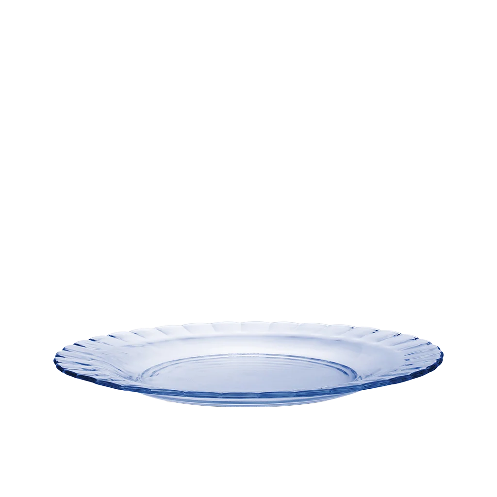 6 x assiettes plates PICARDIE - Bleues - 23cm - Duralex