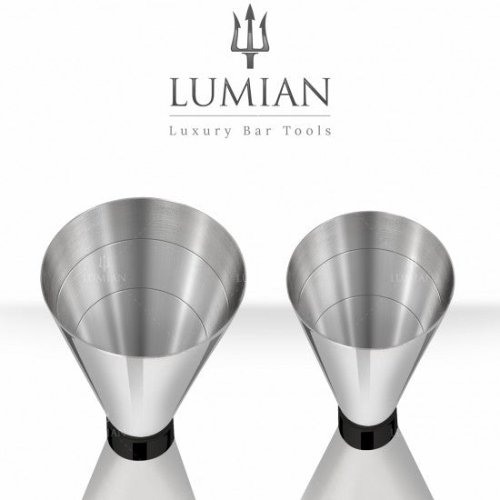 Jigger MISTER SLIM Black Ruby30/45ml - Inox - Mister Slim