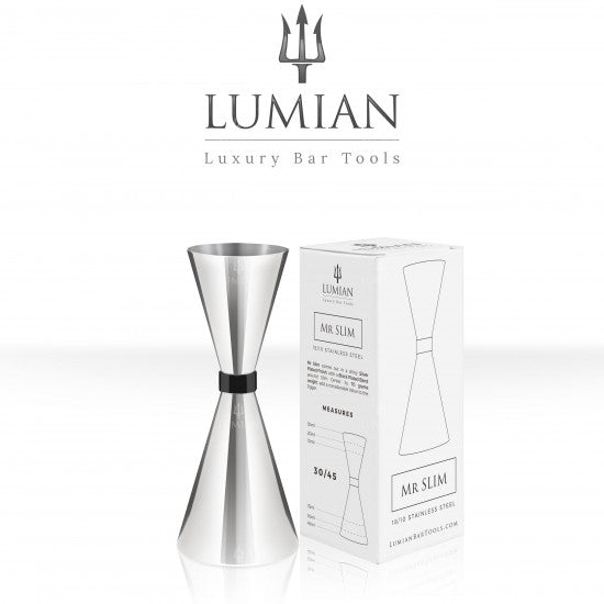 Jigger MISTER SLIM Black Ruby30/45ml - Inox - Mister Slim