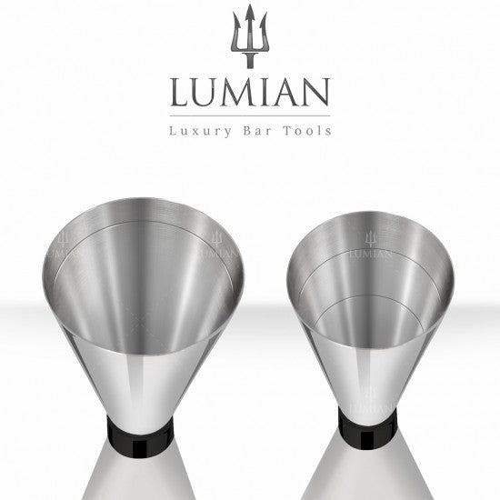 Jigger MISTER SLIM Black Ruby30/60ml - Inox - Mister Slim