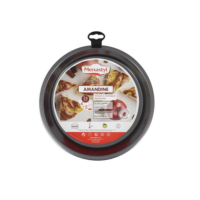 Moule à manqué AMANDINE - Acier carbone - 26cm - Menastyl