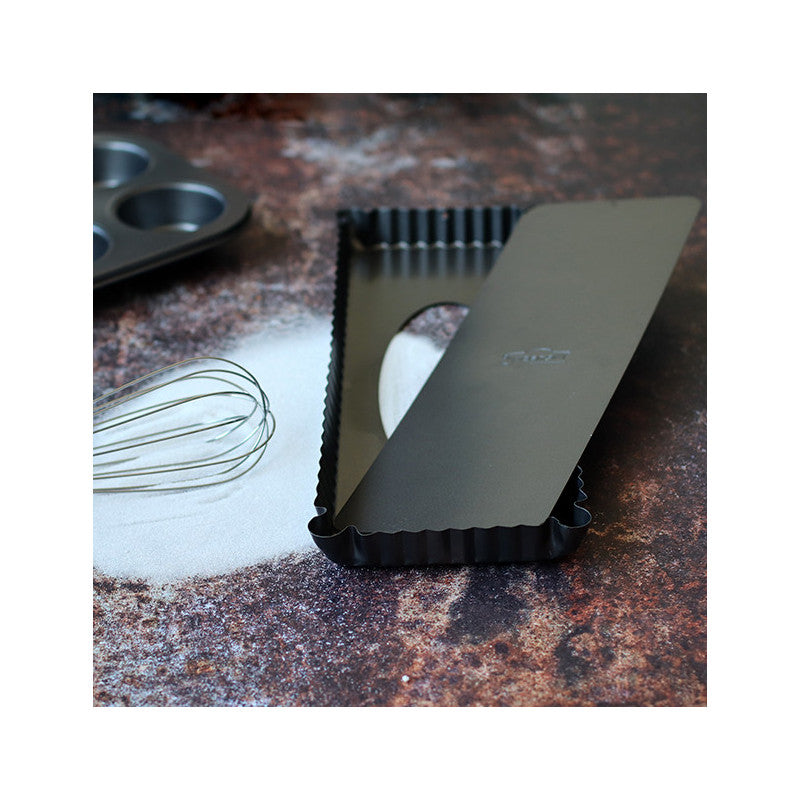 Moule à tarte rectangulaire AMANDINE - Acier carbone