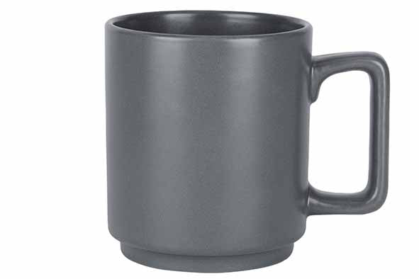 4 x mug ALTO 45cl - Anthracite - Grès - Cosy&Trendy