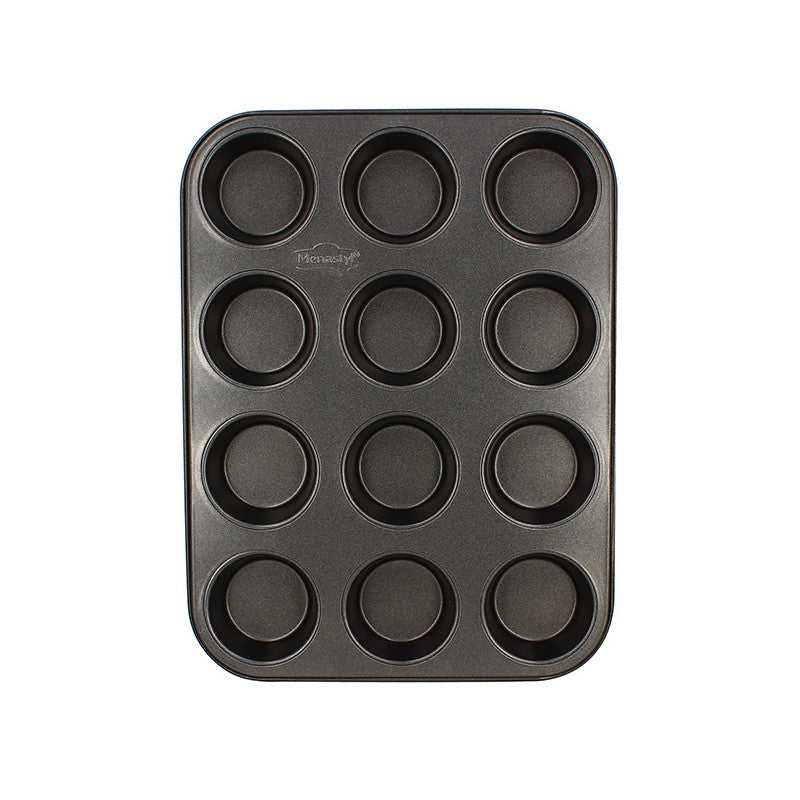 Plaque à 12 muffins AMANDINE - Acier carbone - Menastyl
