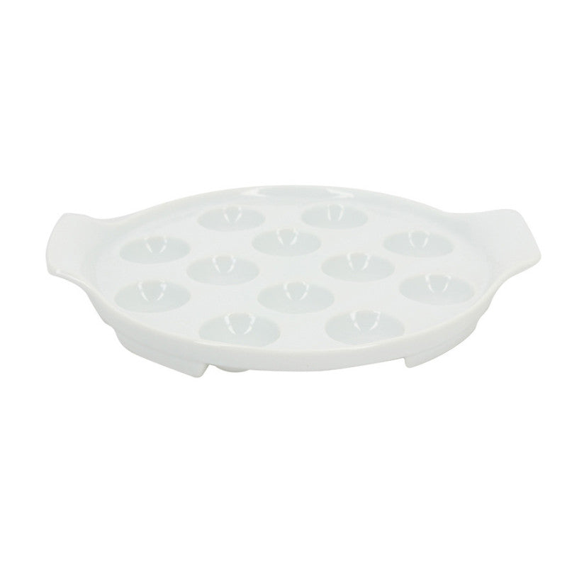 Plat à escargots - Porcelaine - 12 trous - Menastyl