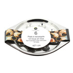 6 x plats à escargots 12 trous - Inox - Menastyl