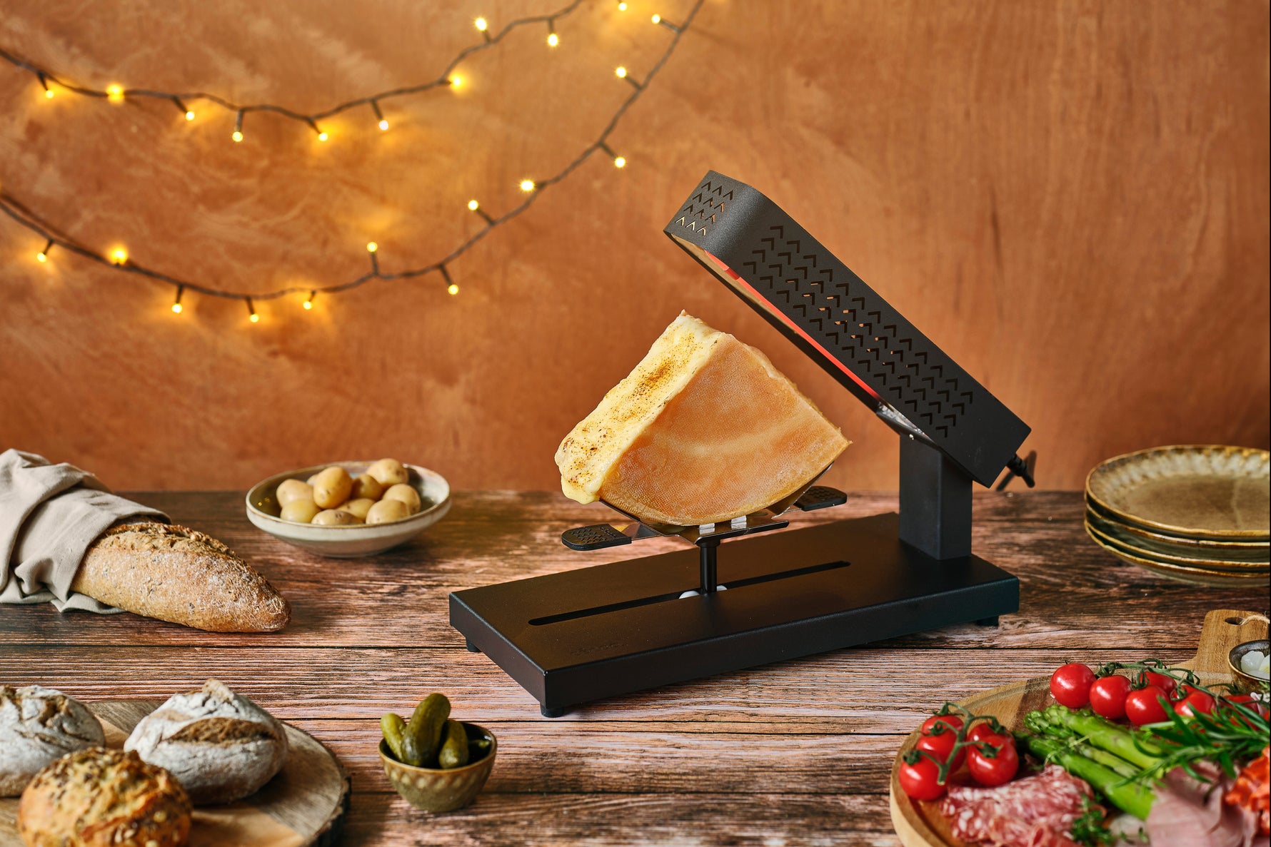 Appareil électrique à raclette ASPEN - noir - Cosy&Trendy