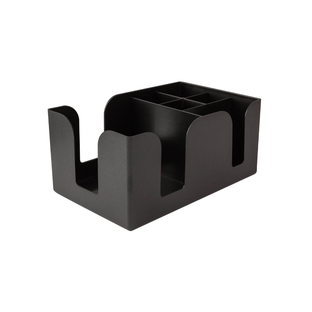Bar Caddy - Rangement pailles et serviettes - Noir