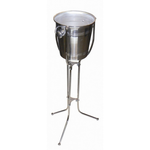 Support seau à vin/champagne pliable - Inox - 76cm - Beaumont