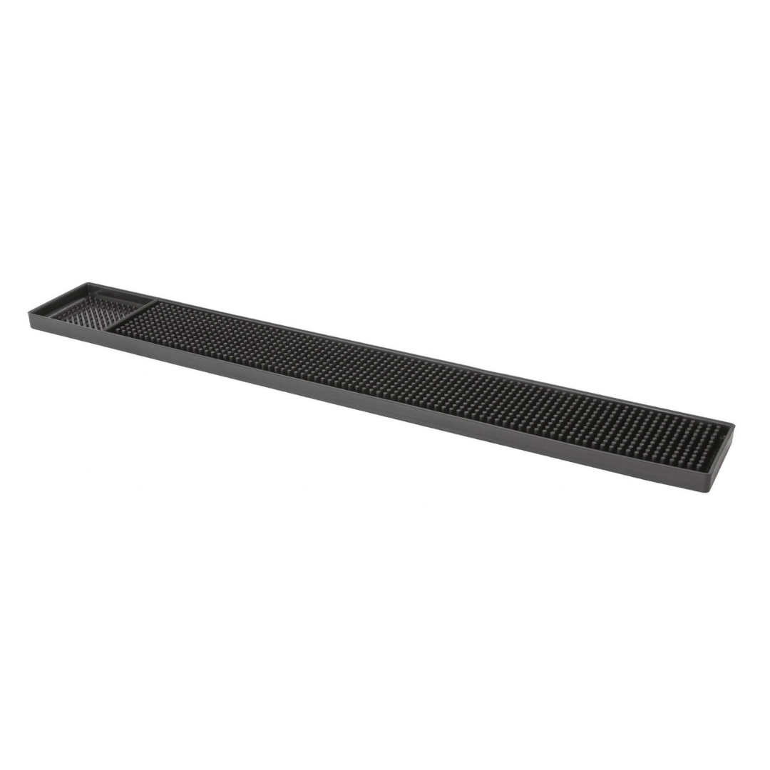 Tapis de bar noir - Caoutchouc - 61x8cm - Beaumont