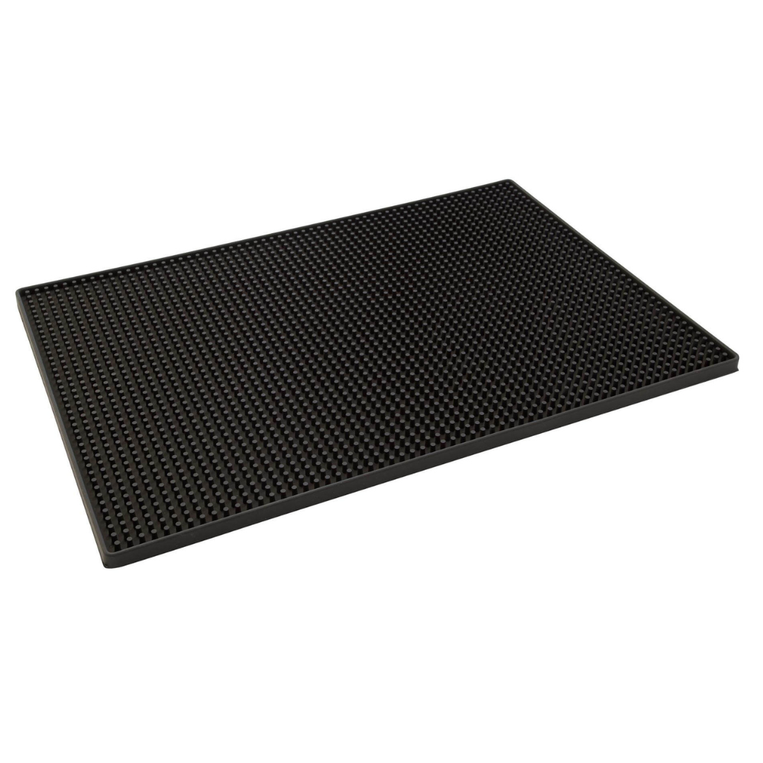 Tapis de bar XXL - 30x45cm - Caoutchouc noir - Beaumont
