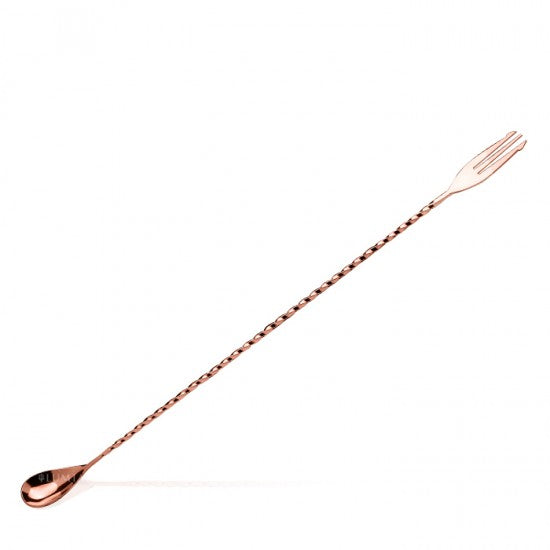 Cuillère à cocktail TRIDENT - Cuivre - 40cm - Lumian