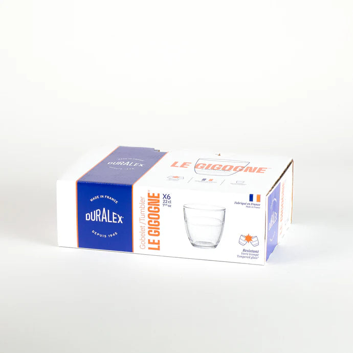 6 x verres GIGOGNE - 22cl - Duralex