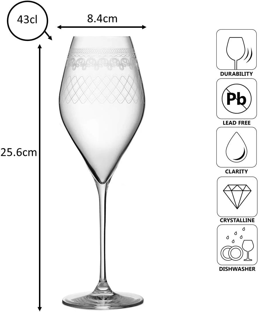 6 x verres à pied BACCI 1910 - 43cl - Urban Bar