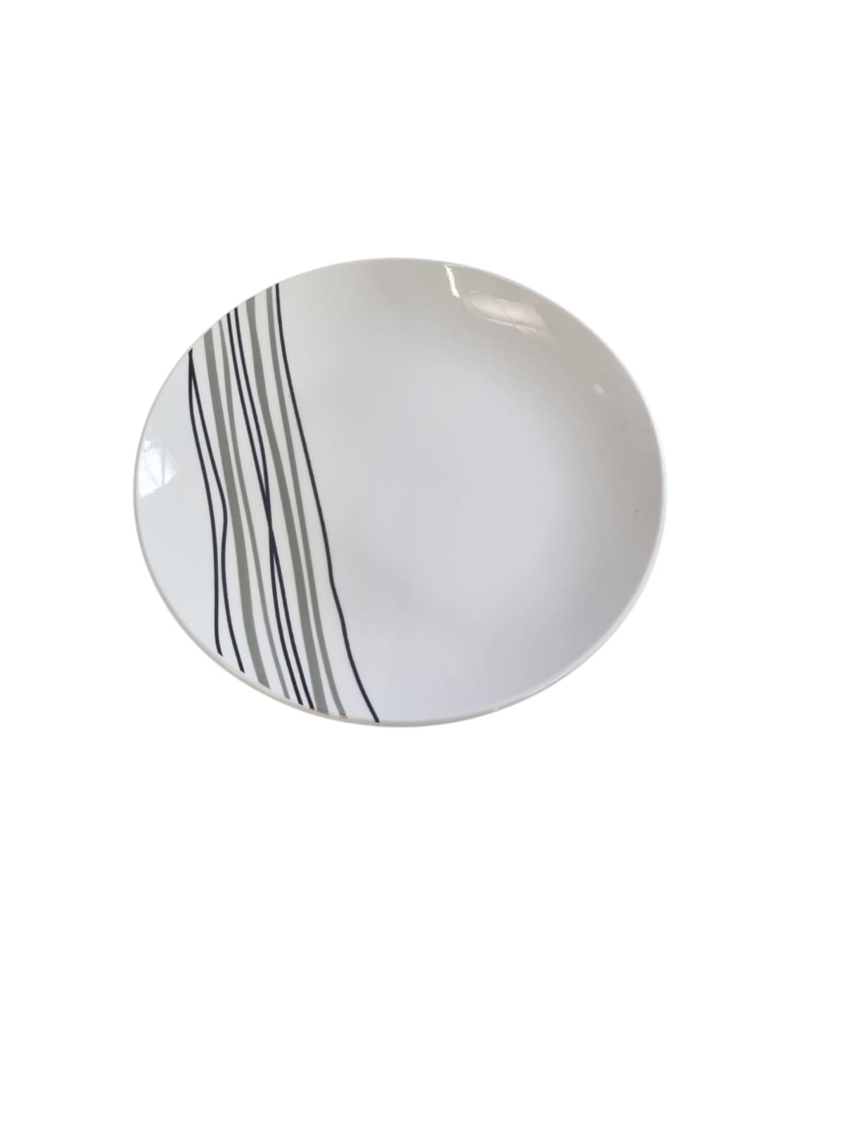 6 x assiettes plates GRAPHIC - Porcelaine – Ø 20,5 cm