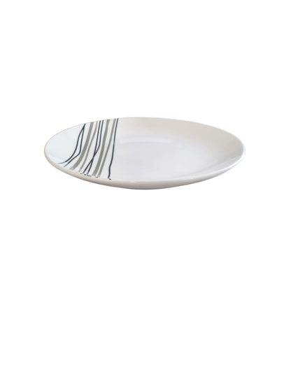 Assiette Plate Graphic en Porcelaine – Ø 20,5 cm