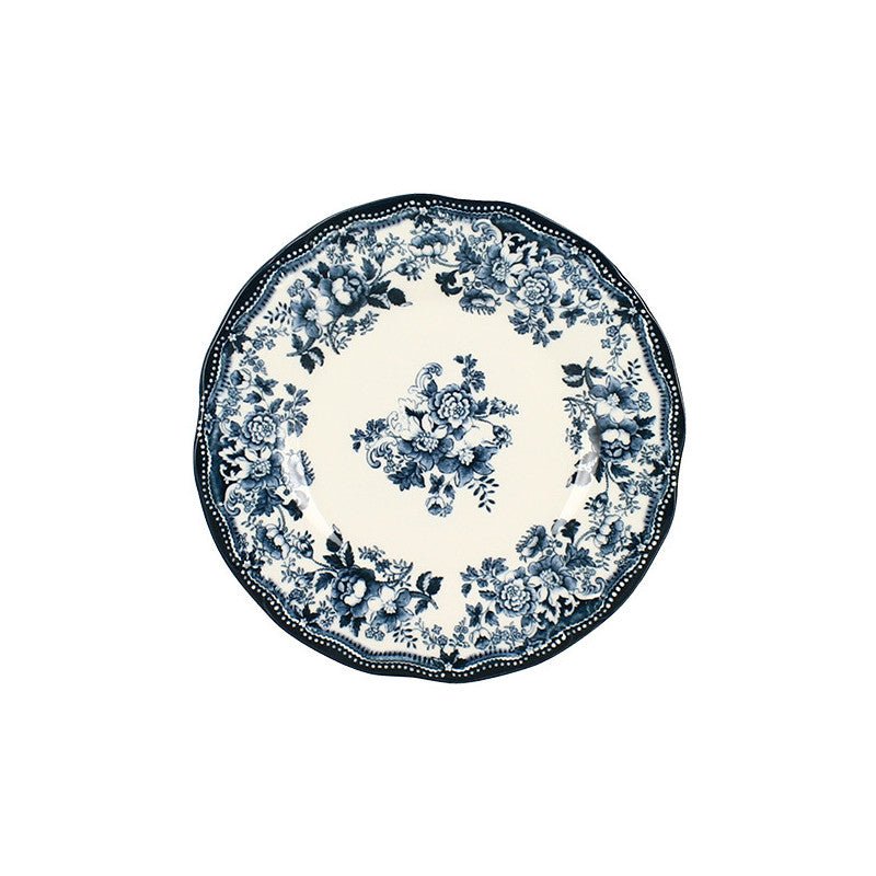 6 x assiettes plates FAUSTINE bleues - 20cm - Porcelaine - Novastyl - AODB - Aux origines du barNovastyl