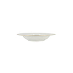 6 x assiettes creuses FILET OR - Porcelaine - 22.5cm - Novastyl