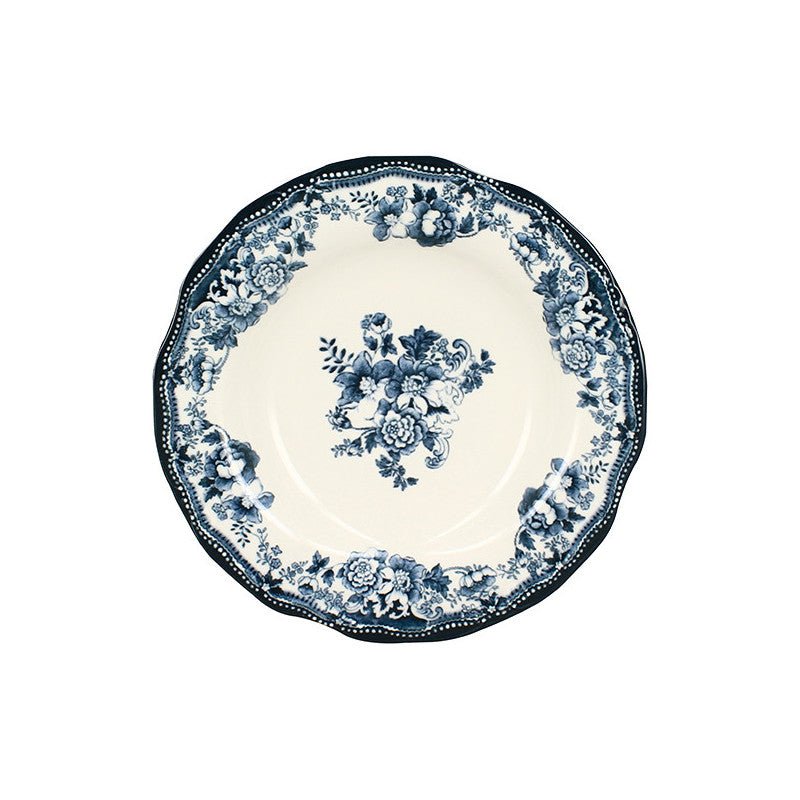 6 x assiettes creuses FAUSTINE bleues - 22cm - Porcelaine - Novastyl - AODB - Aux origines du barNovastyl