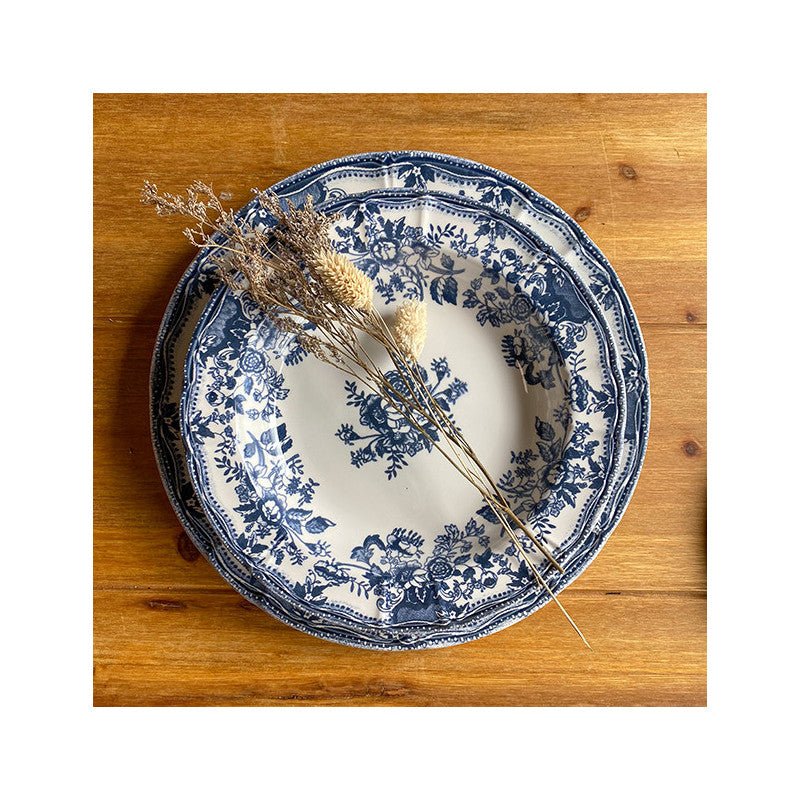 6 x assiettes creuses FAUSTINE bleues - 22cm - Porcelaine - Novastyl - AODB - Aux origines du barNovastyl