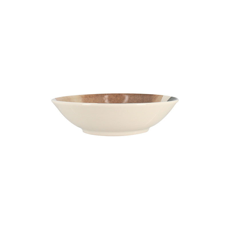 6 x assiettes creuses GAIA - 20cm - Grès - Novastyl