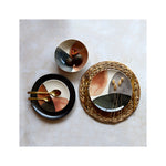 6 x assiettes creuses GAIA - 20cm - Grès - Novastyl