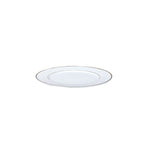 6 x assiettes plates FILET OR - Porcelaine - 20,5cm - Novastyl