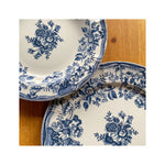 6 x assiettes plate FAUSTINE bleues - Porcelaine - 26cm - Novastyl - AODB - Aux origines du barNovastyl