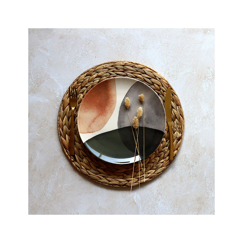 6 x assiettes plates GAIA - Grès - 26cm - Novastyl