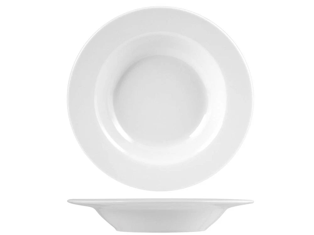 6 x assiettes creuses BASIC - Porcelaine - 21.5cm - Royal Norfolk