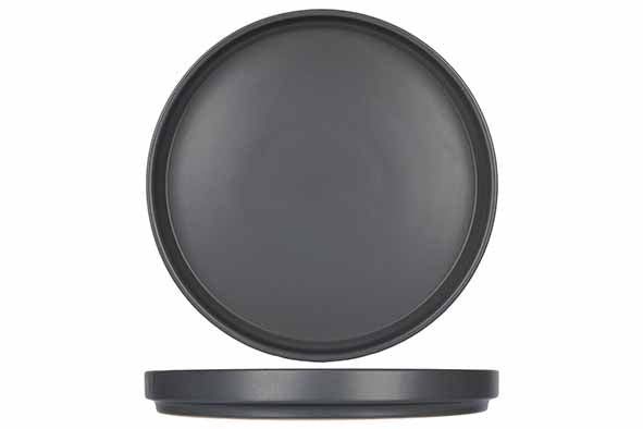 6 x assiettes plates ALTO 26cm - Anthracite - Grès - Cosy&Trendy