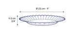 6 x assiettes plates PICARDIE - Vermeil - 23cm - Duralex