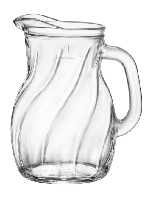 6 x carafes BISTROT TWIST - 1 Litre - Bormioli Rocco