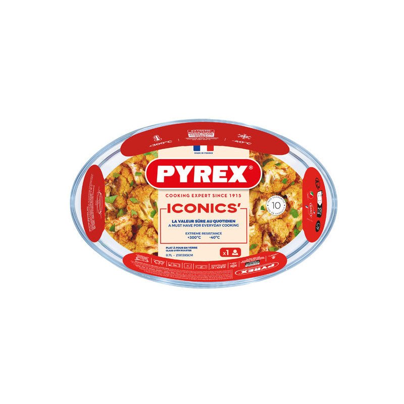Plat de cuisson ovale ICONICS - 21 x 13cm - Pyrex - AODB - Aux origines du barPyrex