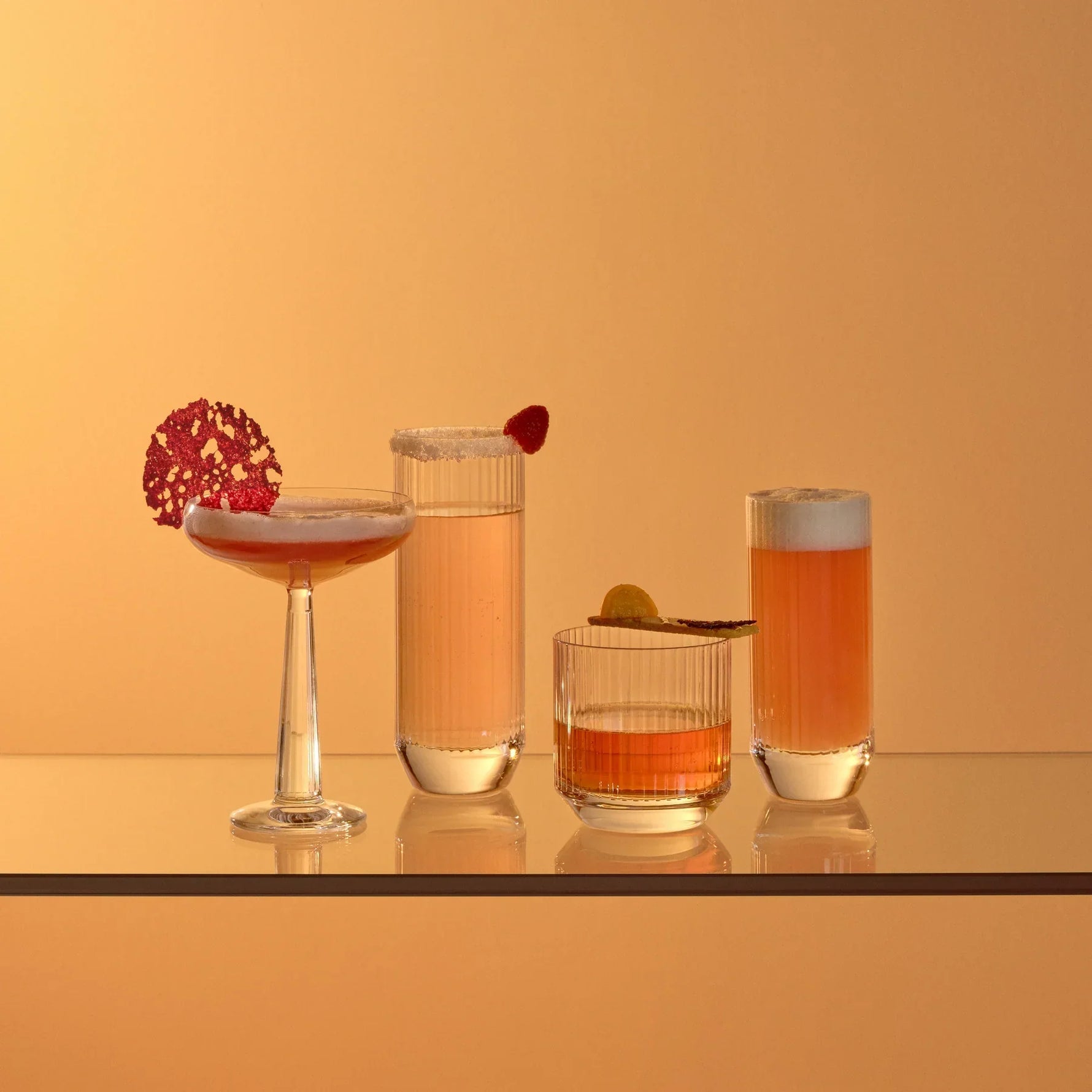 4 x verres BIG TOP - 27cl - Nude
