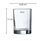 6 x verres ELEGANCE - 23cl - Arcoroc